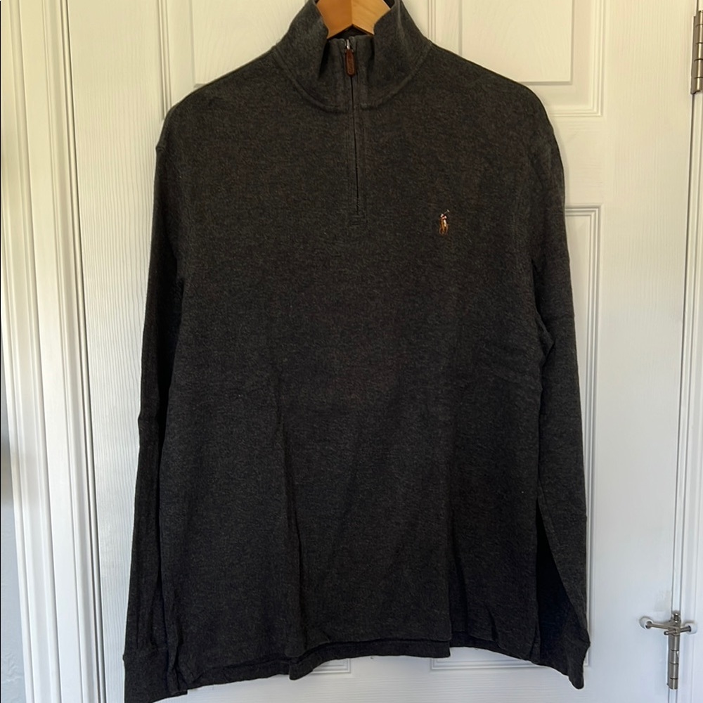 Polo by Ralph Lauren Gray Zip Up Sweater